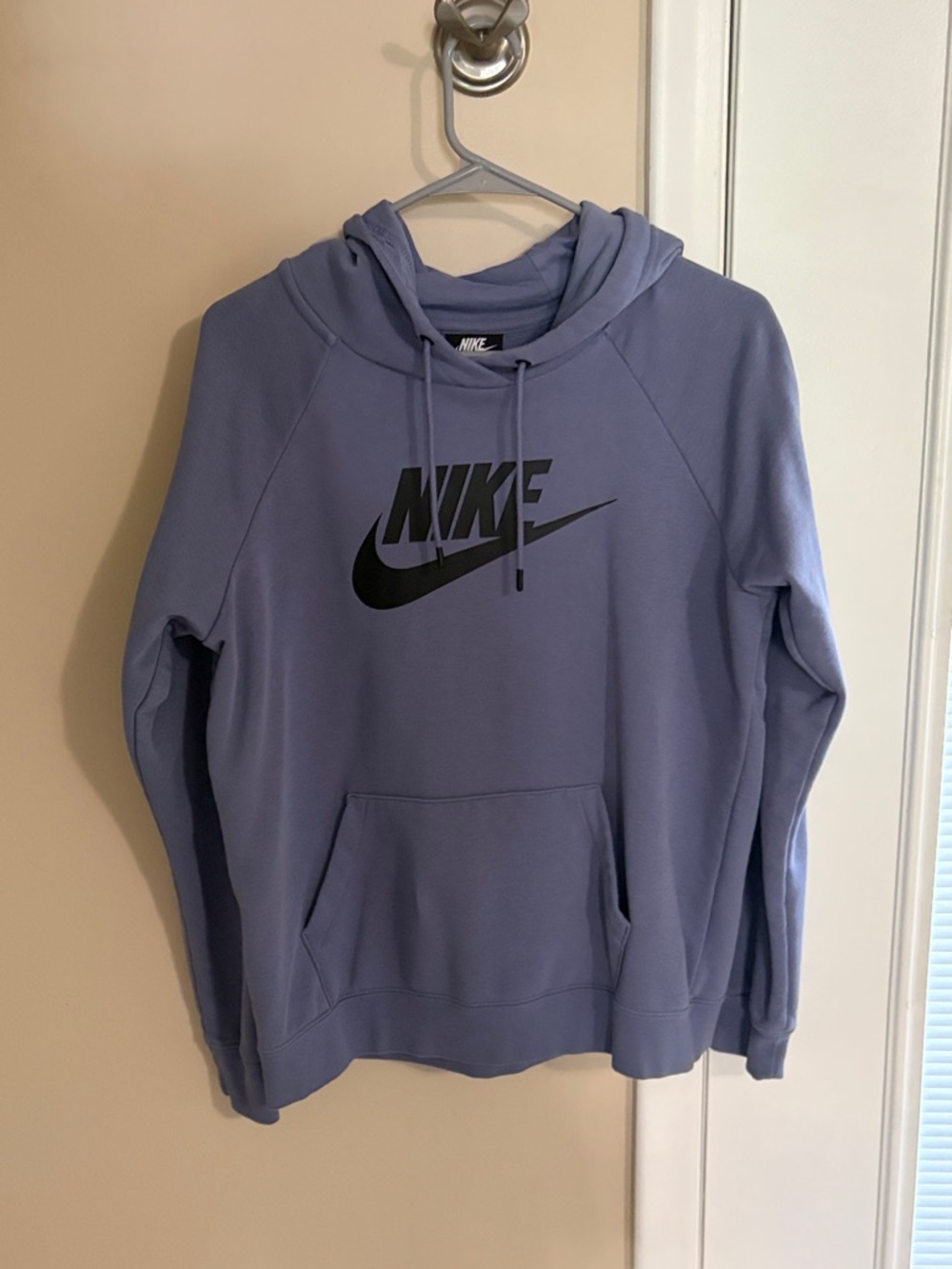 Nike Lavender Crewneck Hoodie with Black Logo